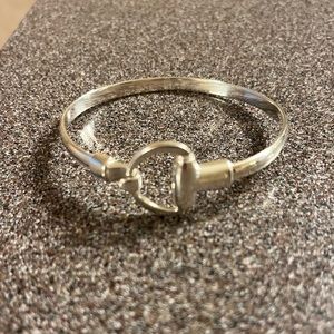Sterling Silver Horse bit bangle